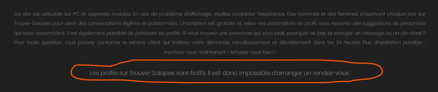 trouve salopes profiles fictifs