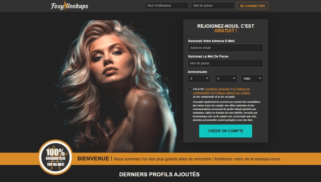 foxyhookups avis arnaque